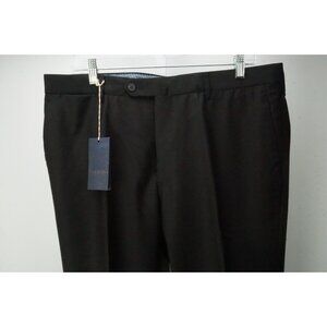 Lardini Dark Brown Tasmanian Winter Wool Dress Pants Trousers 54 EU Brand NEW